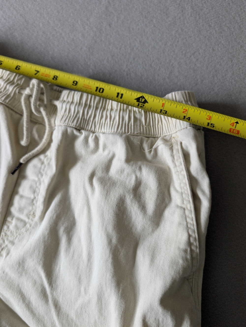 WESC Beige Slim Utility Cargo Jogger Pants Unisex L/XL Neutral Streetwear Pants image 8